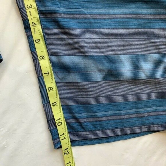 Ocean Current Board Shorts Swim Trunks Men 30 (31) Striped Stretch Surfing Beach - Picture 11 of 12